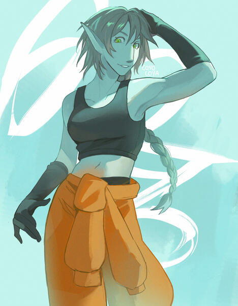 Half Body + Simple BG