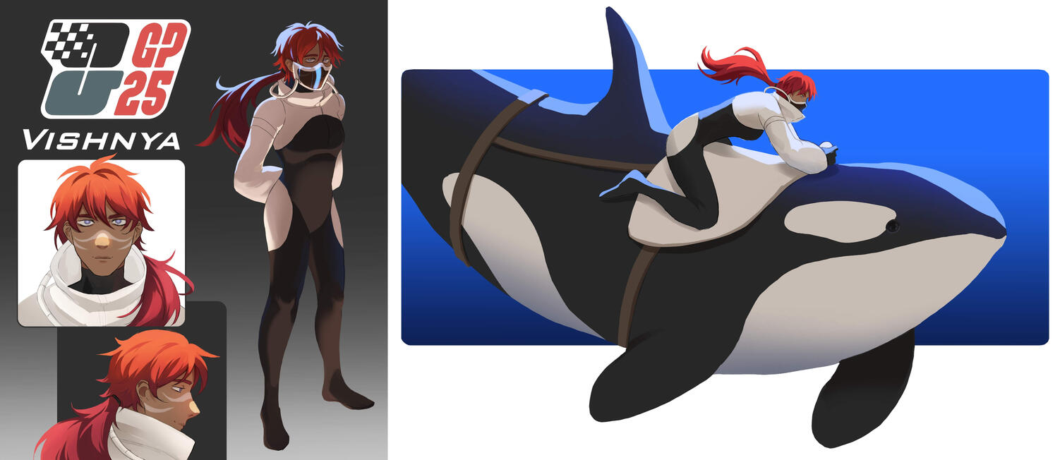 Fully Rendered + 2 Fullbody + 2 Headshot + Half Body (orca)