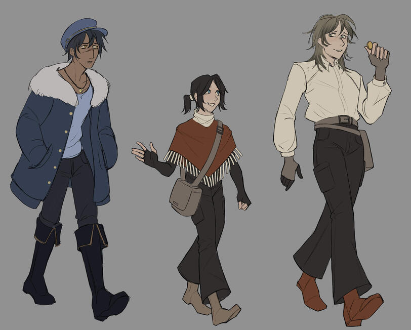 Flat Shading + 3 Full Bodies