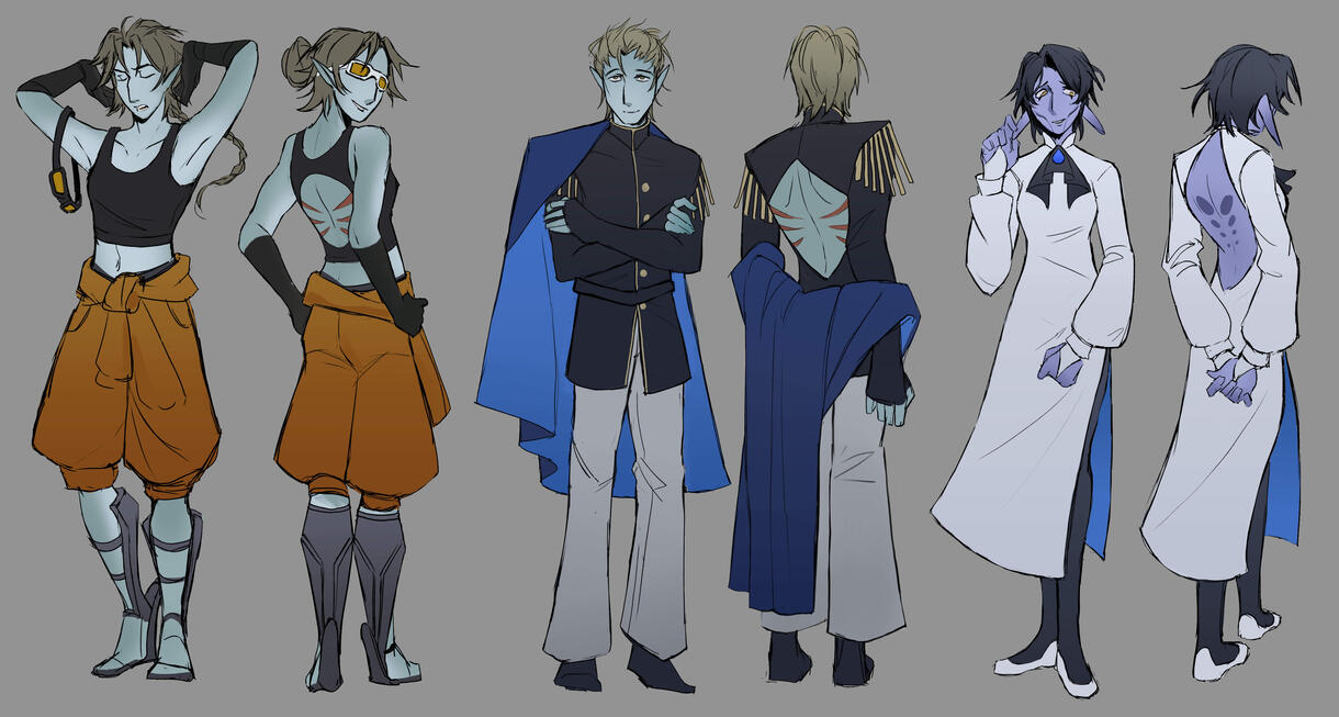 Flat Shading + 6 Full Bodies